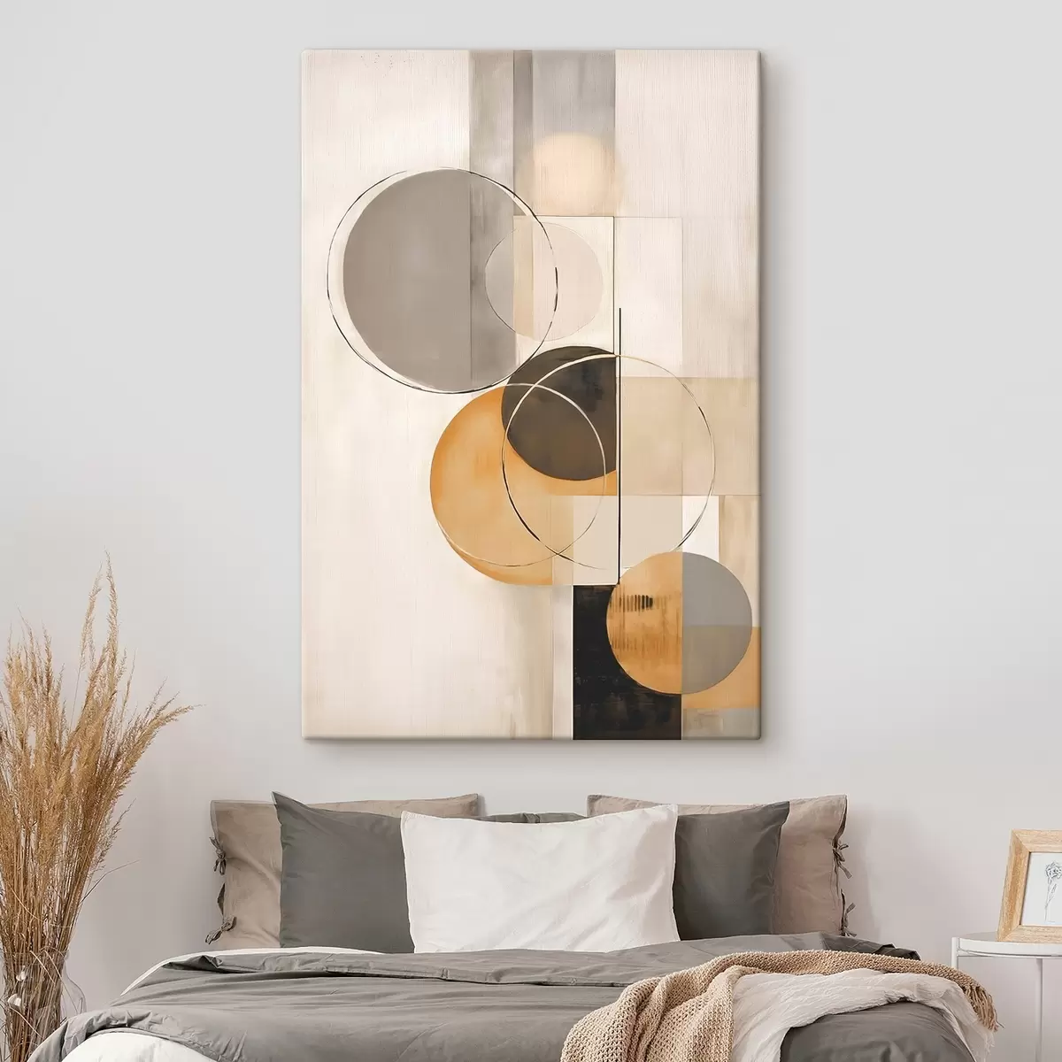 Obraz Geometrická abstrakce s kruhy Č. s46358