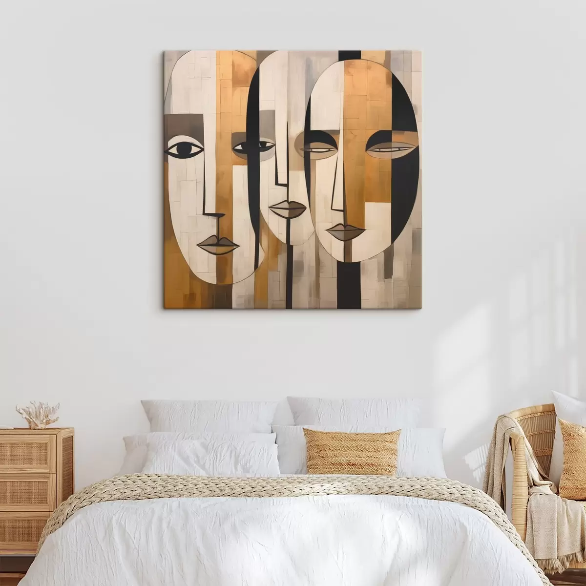 Obraz Abstraktní tváře Č. s46452