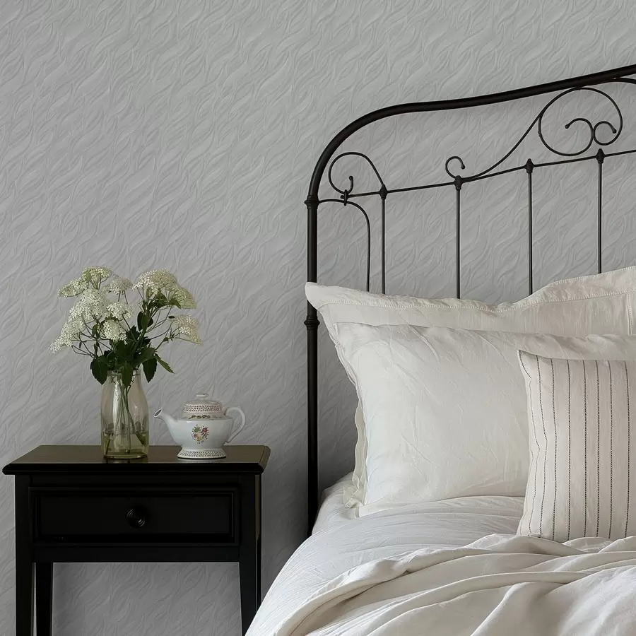 Fototapet Texturované vlny štětcem, světle mátová a00688v2