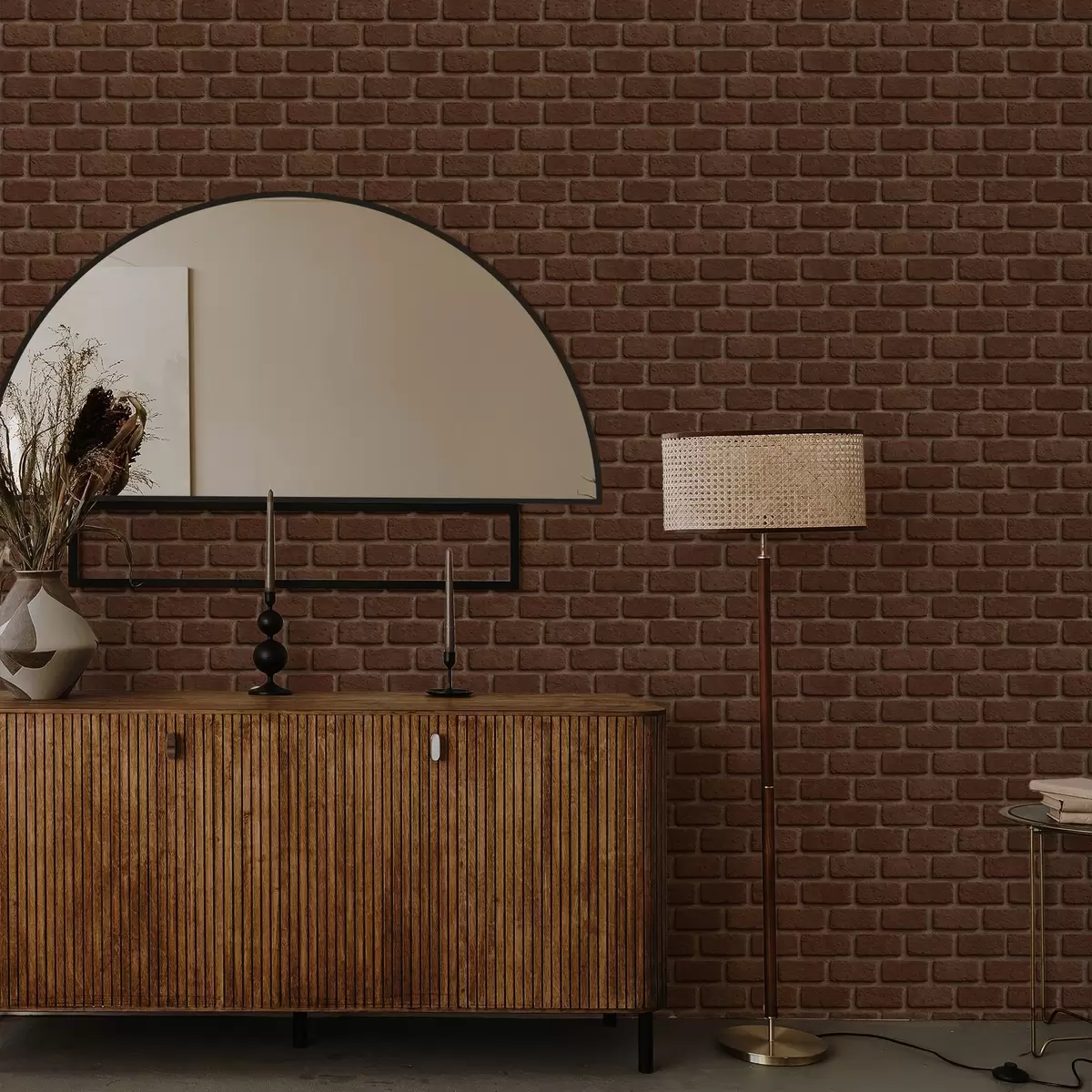 Tapety Rustikální hnědá cihlová textura a00879