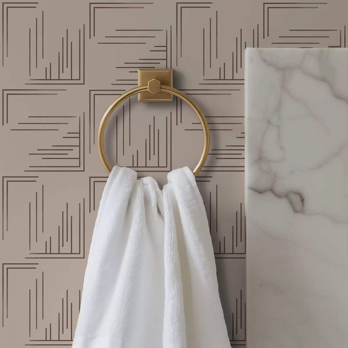 Tapety Velké čtvercové kakaové rohy s různými výplněmi čar, písek a00913