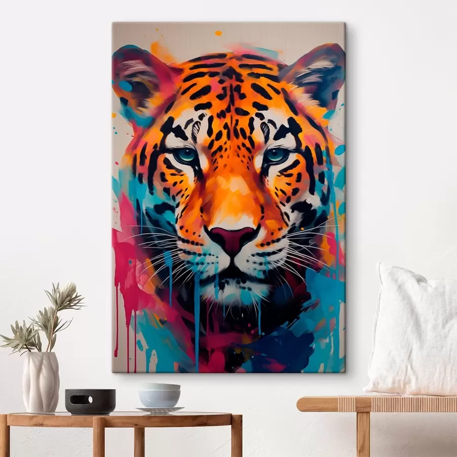 Obraz Jaguar ve stylu street artu Č. s46476