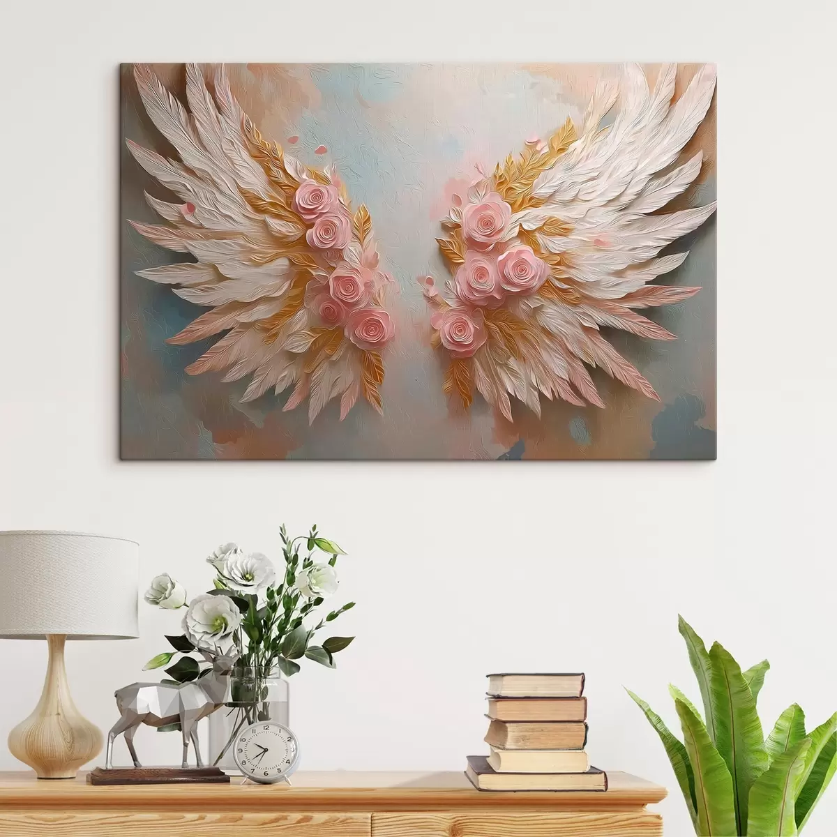 Obraz Křídla se žlutou a růžovou barvou Č. s46551