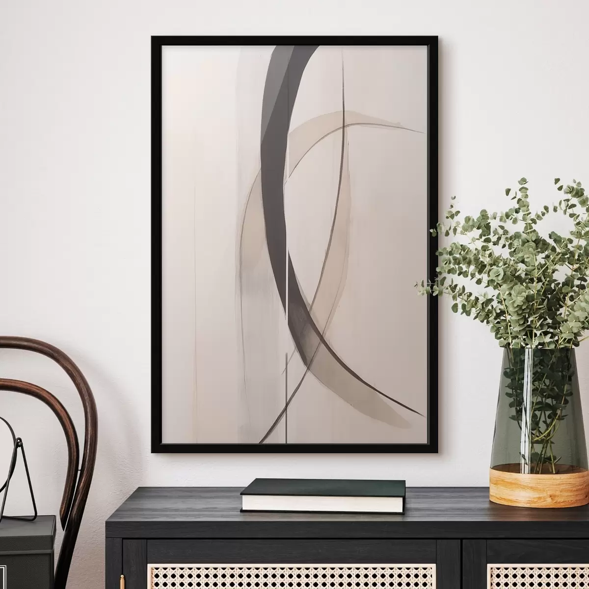 Poster Elegantní kaligrafie. Abstrakce f46468