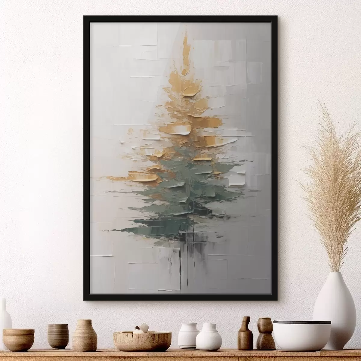 Poster Abstraktní smrk f46570