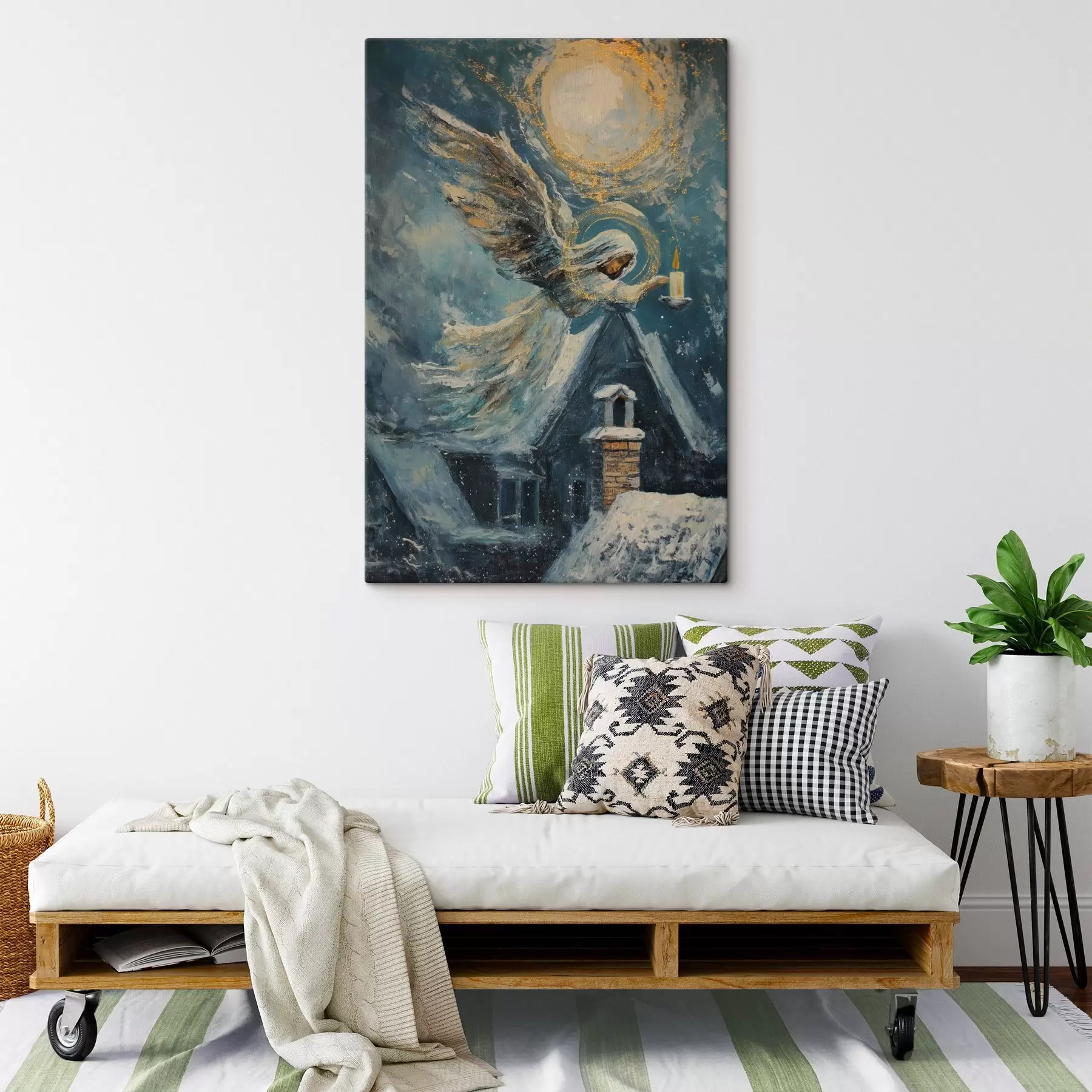 Obraz Anděl nad domy Č. s46600