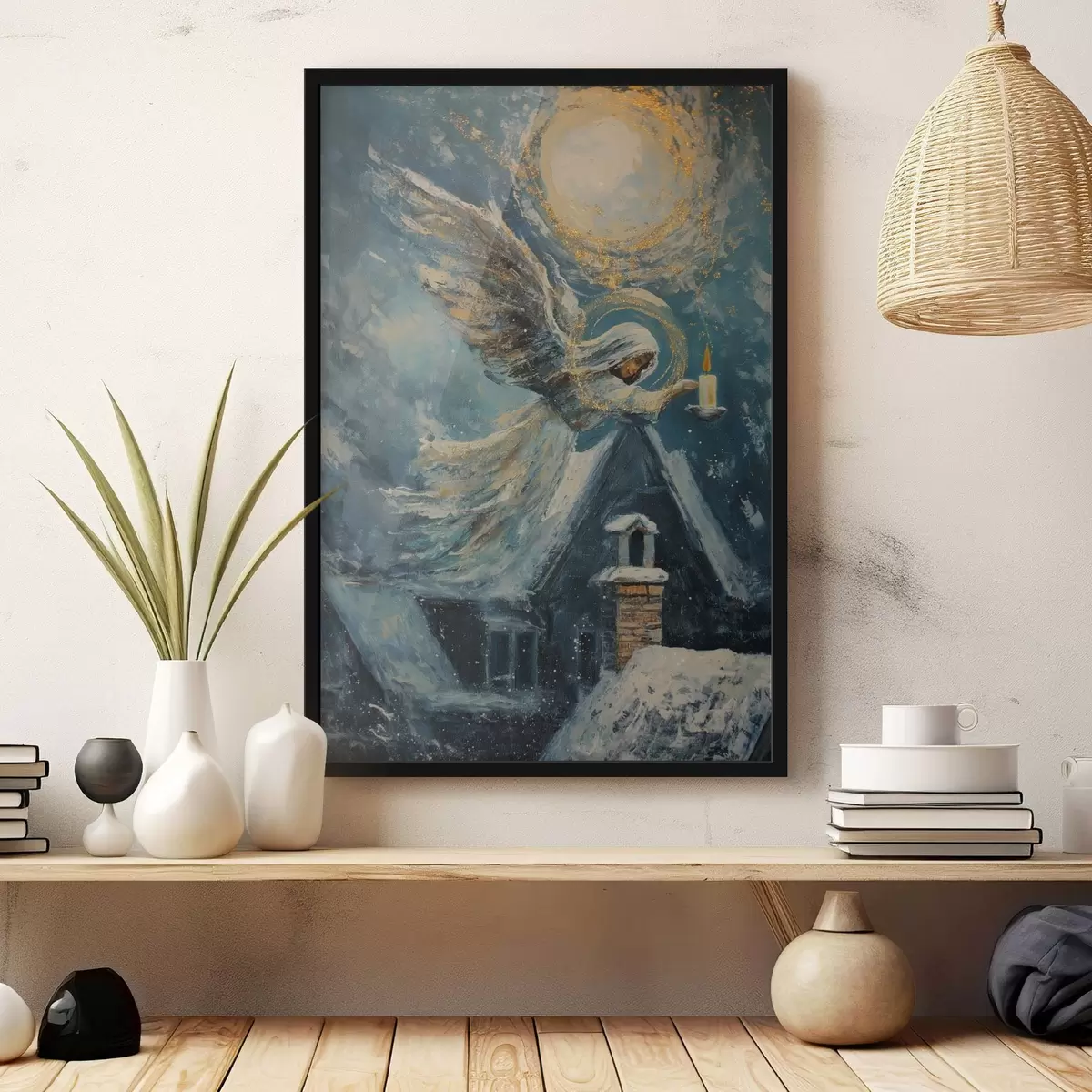 Poster Anděl nad domy f46600