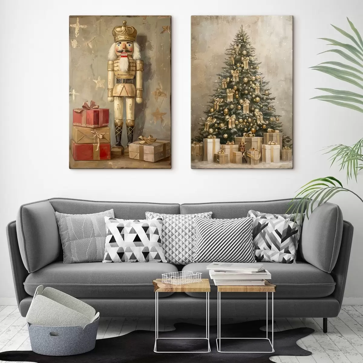 Obraz Louskáček a vánoční stromeček s dárky Č. m00957
