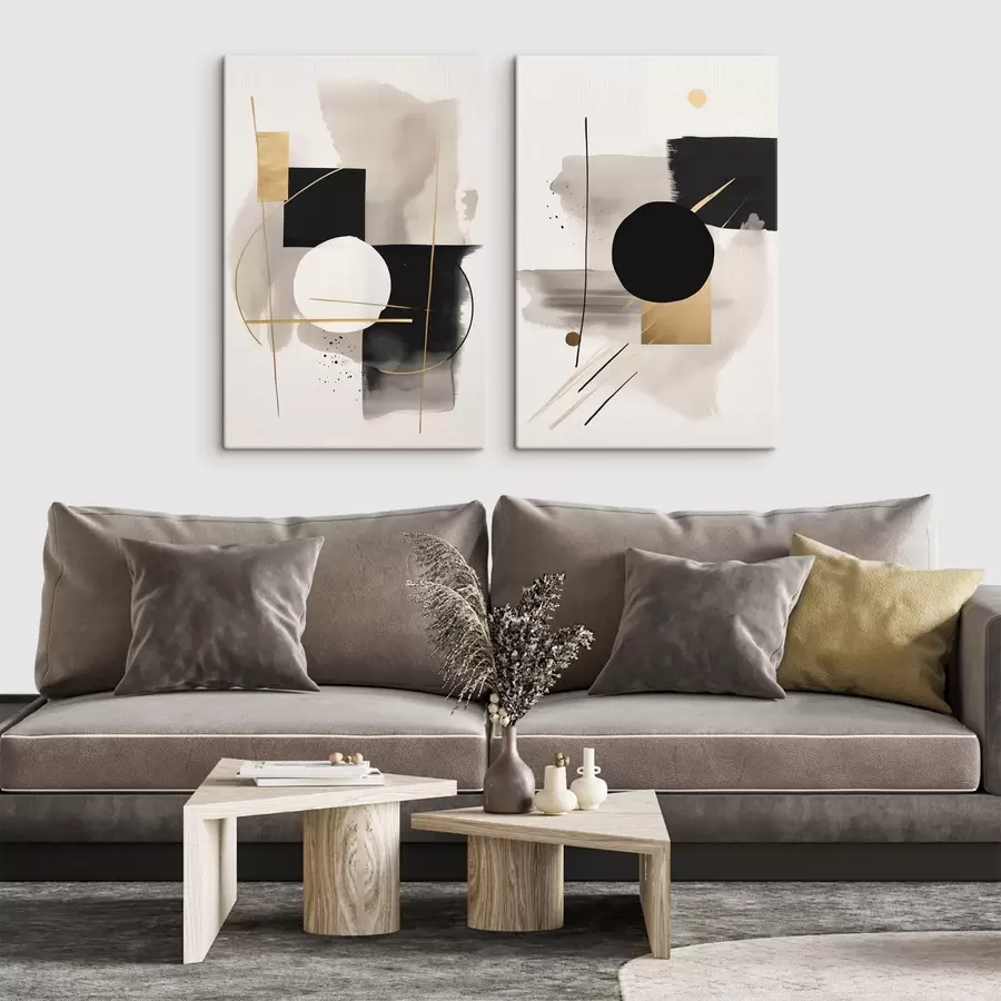 Obraz Abstrakce s tvary Č. m00940