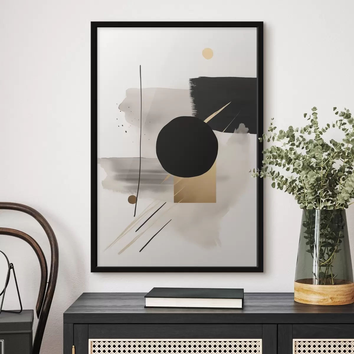 Poster Abstrakce s tvary f46572