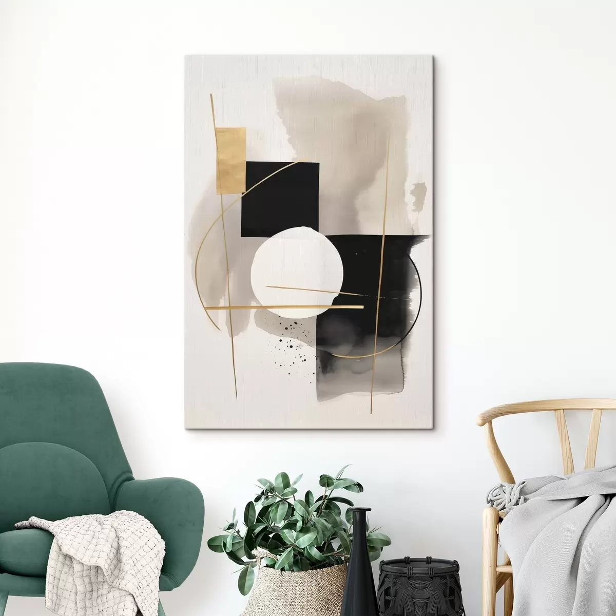 Obraz Abstrakce s tvary Č. s46573