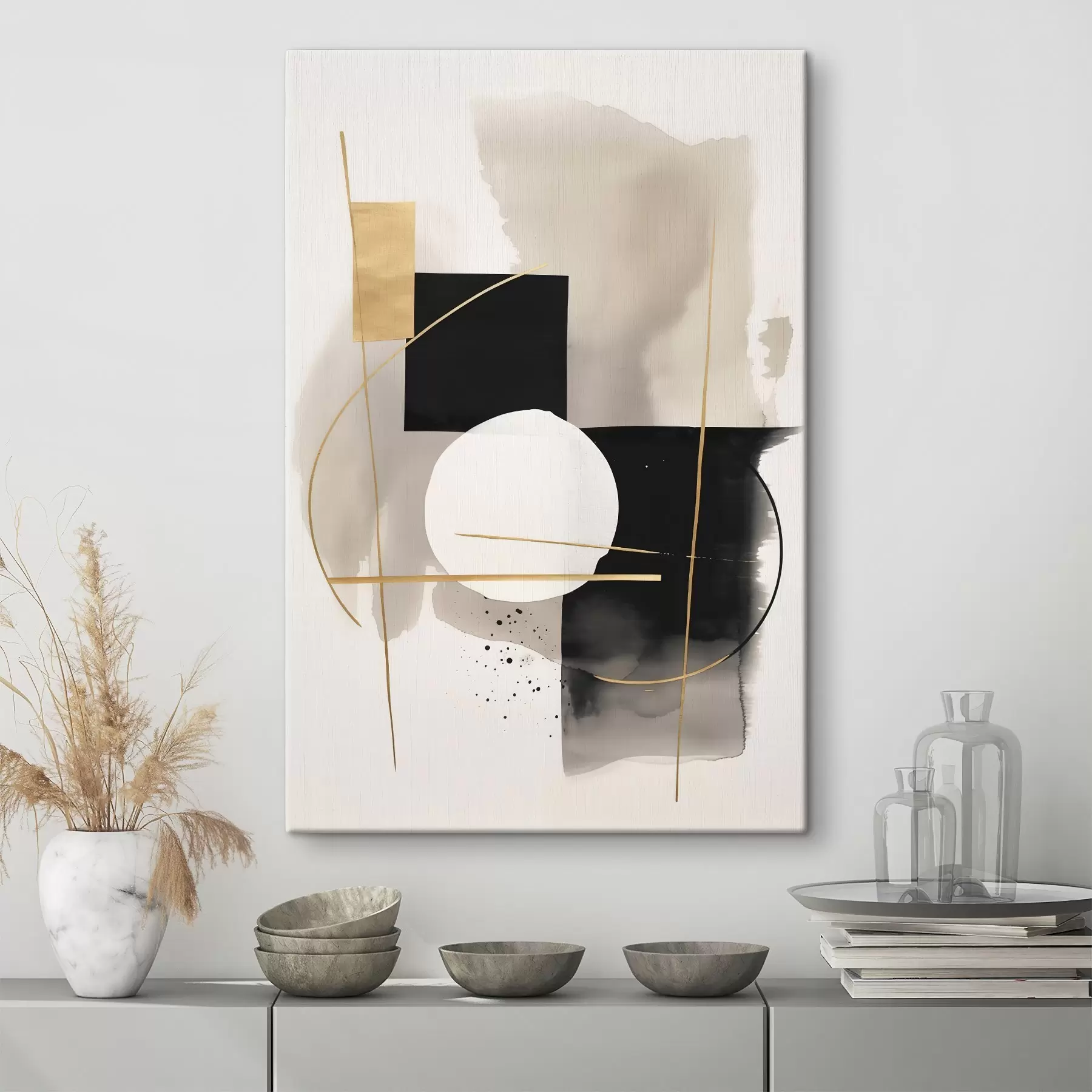 Obraz Abstrakce s tvary Č. s46573