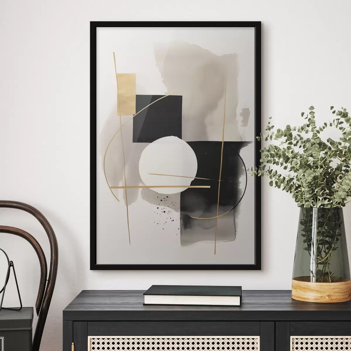 Poster Abstrakce s tvary f46573