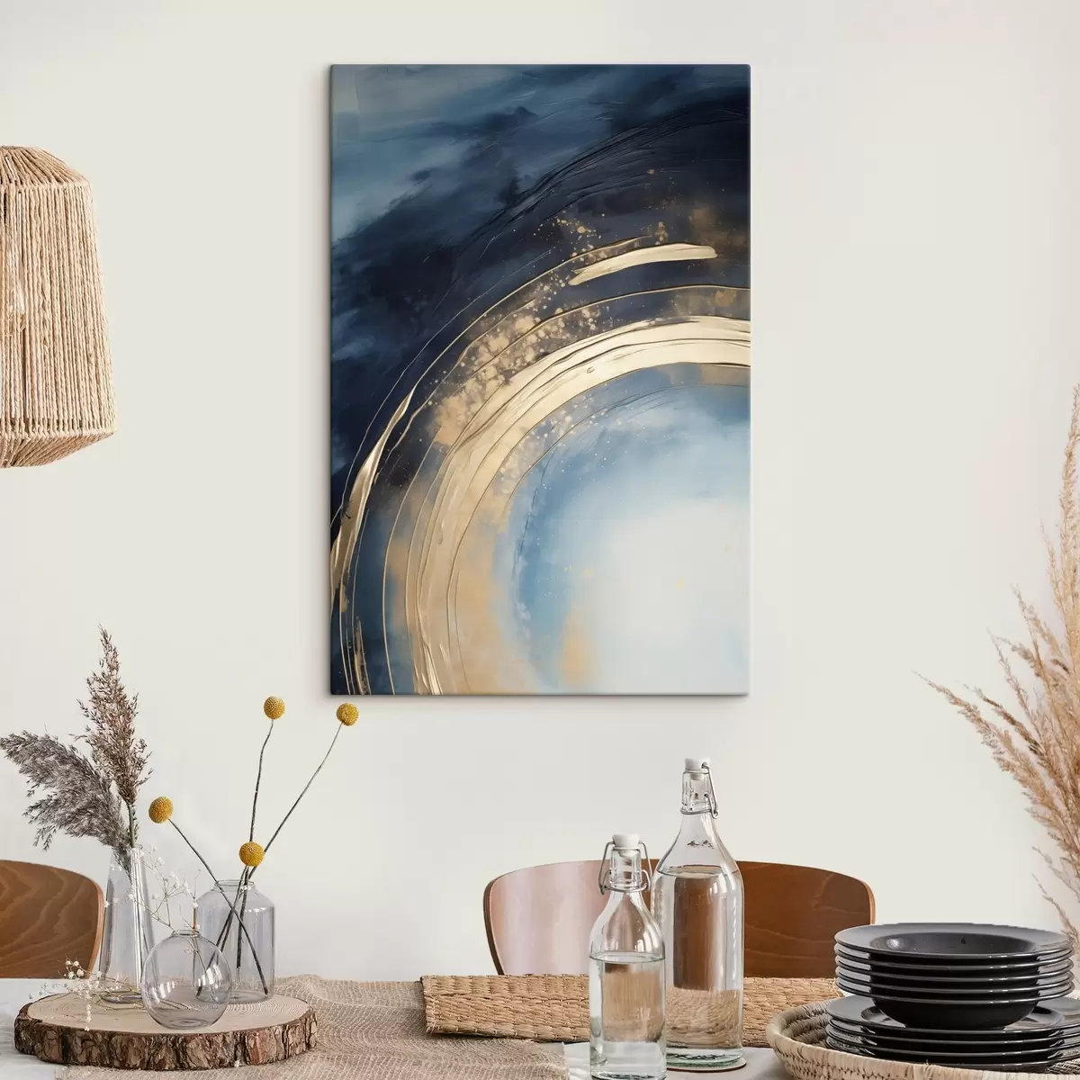 Obraz Rozsáhlý prsten s lehkým středem a skvrnitou glazurou Č. s46488