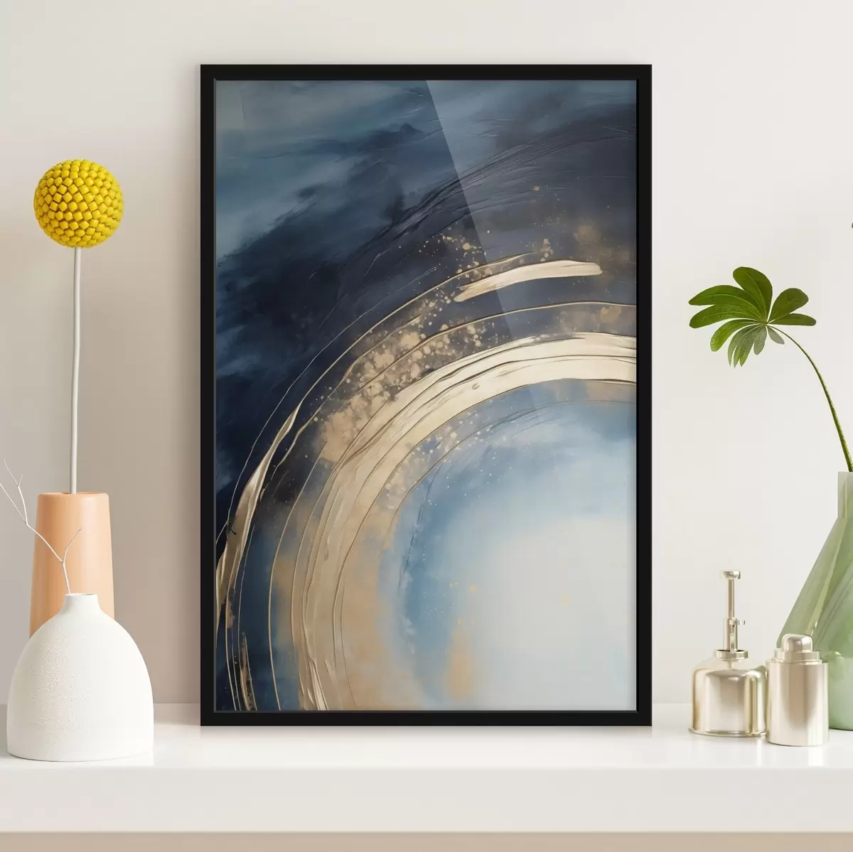 Poster Rozsáhlý prsten s lehkým středem a skvrnitou glazurou f46488