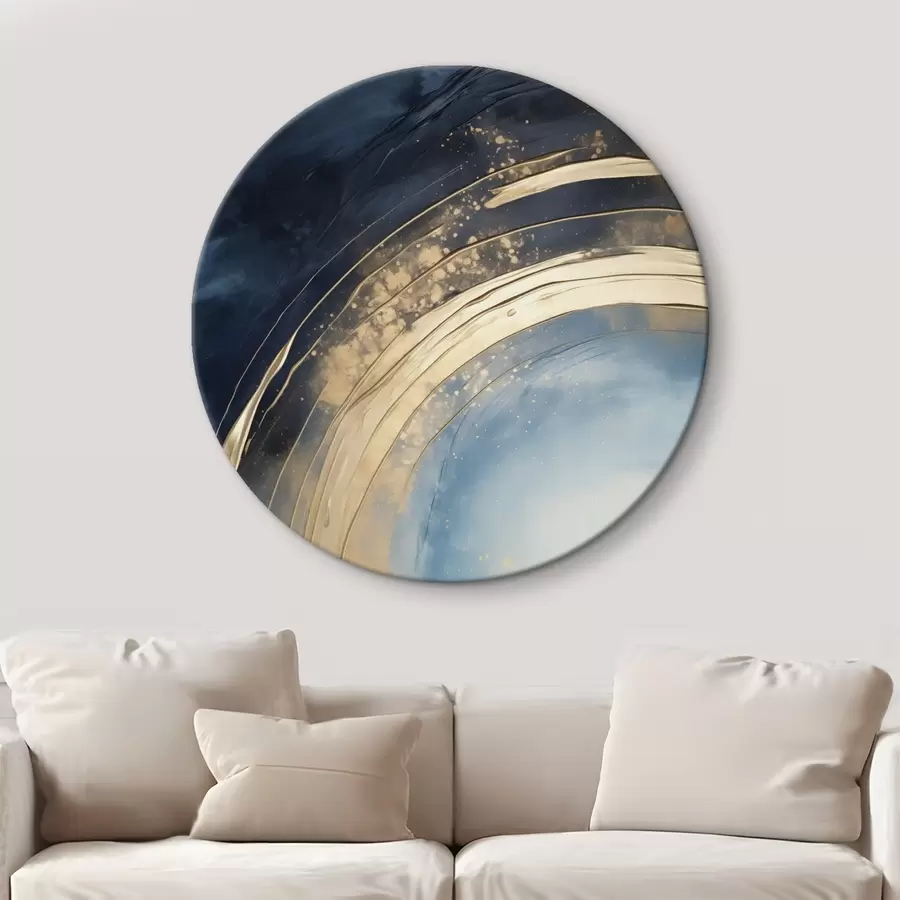 Obraz Rozsáhlý prsten s lehkým středem a skvrnitou glazurou Č. r46488