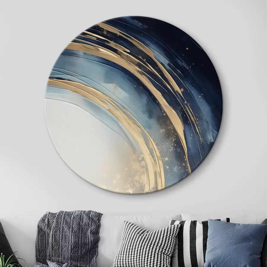 Obraz Úzké vrstvené prstence nad bledým horizontem Č. r46489