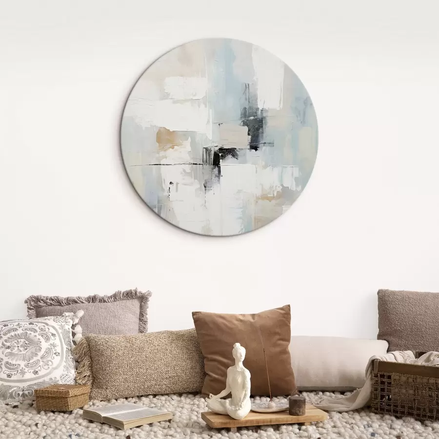 Obraz Světlý abstraktní vzor s černými akcenty Č. r46548