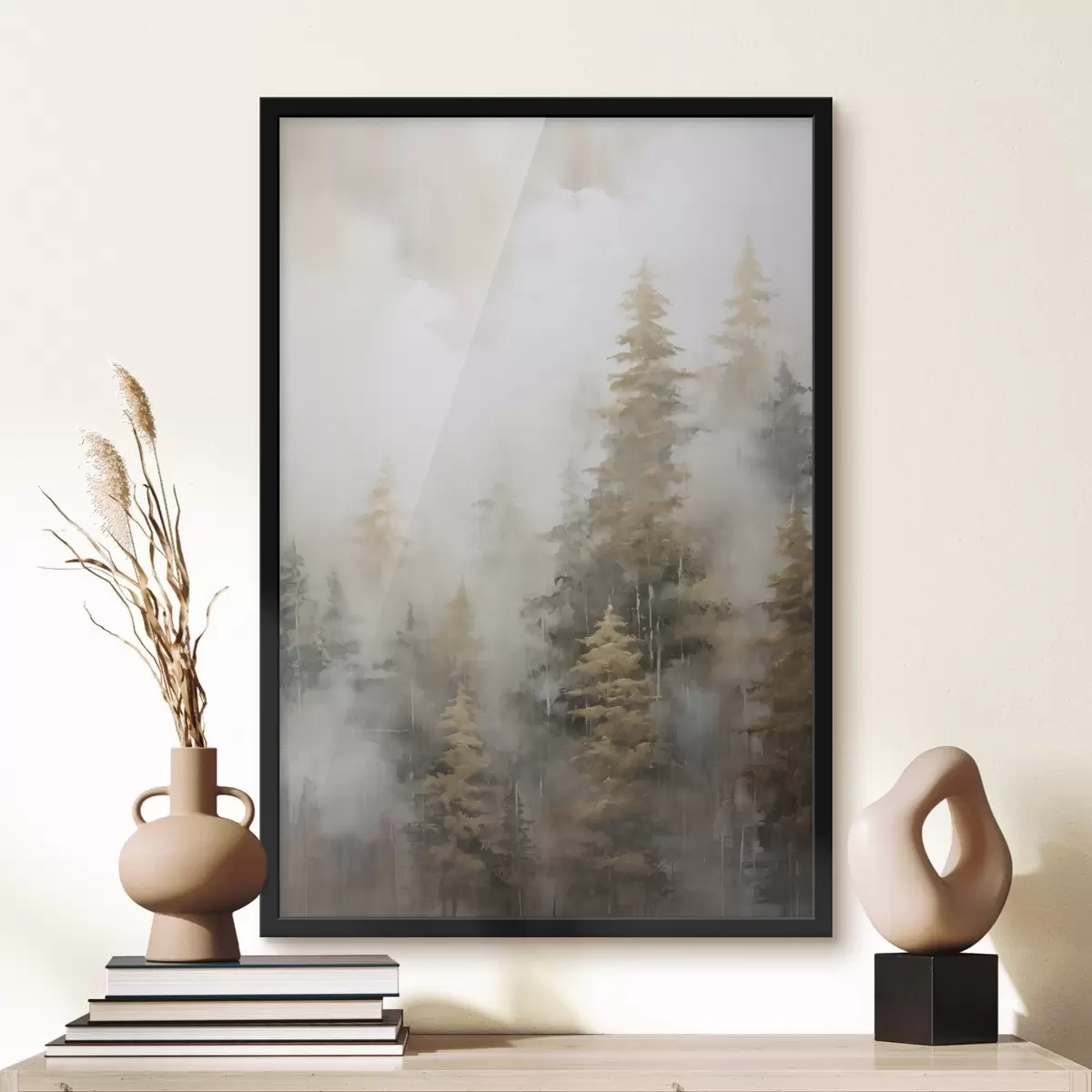 Poster Lesní imitace malby f46672