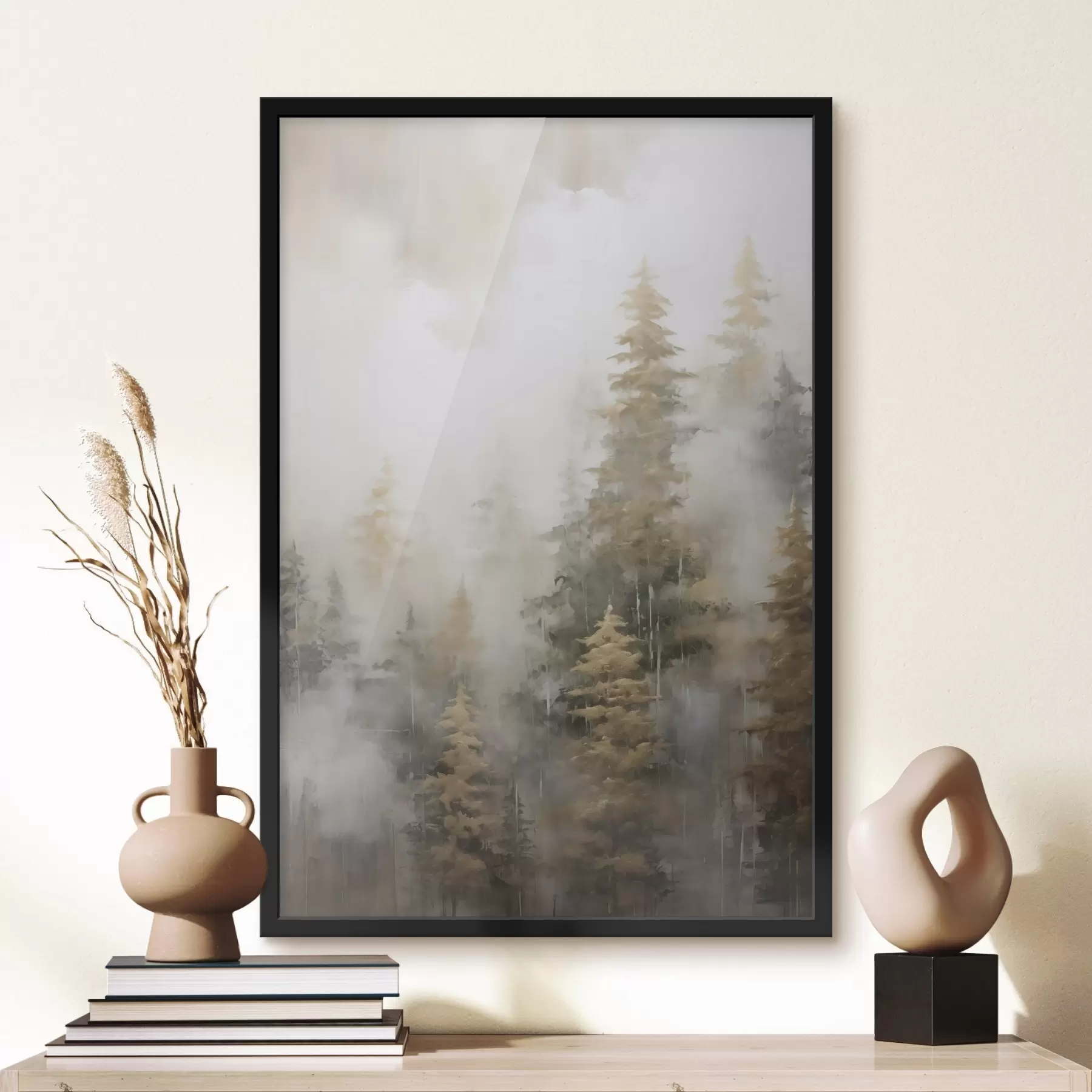 Fototapet Lesní imitace malby f46672