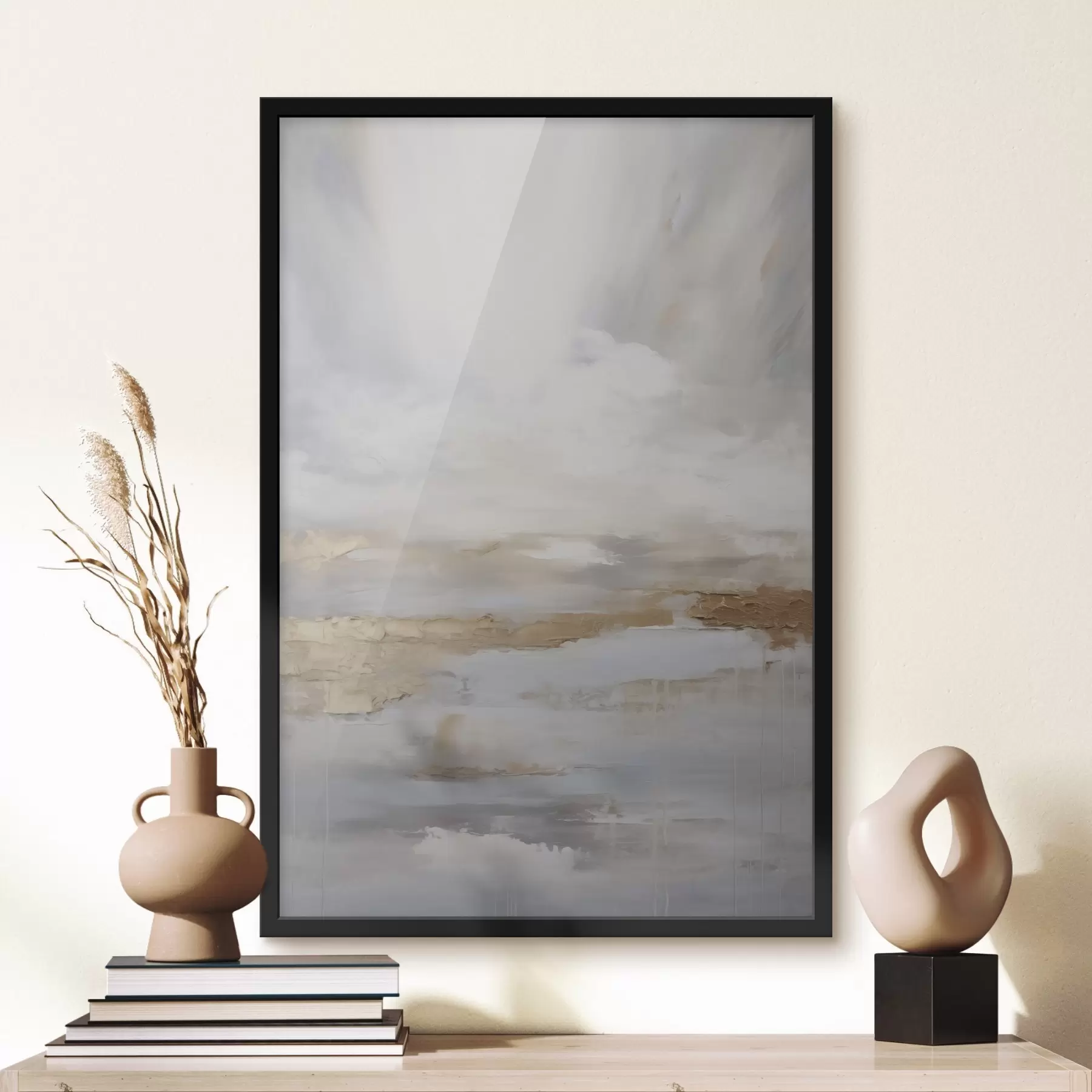 Fototapet Abstraktní kompozice napodobující malbu f46678