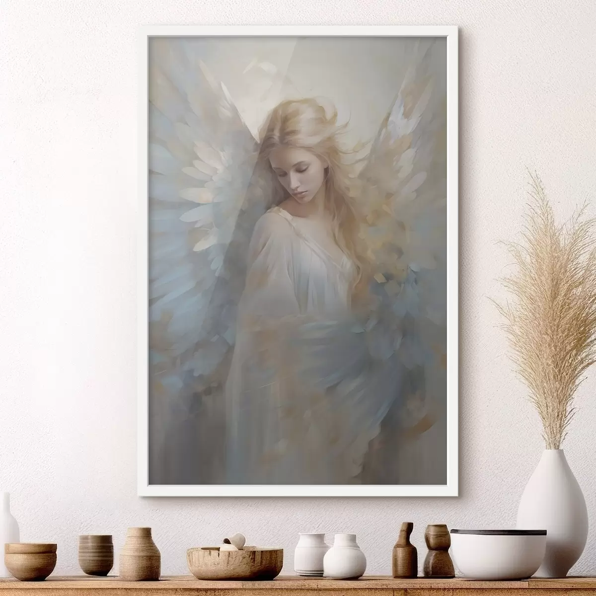 Poster Imitace abstraktní malby anděla f46682