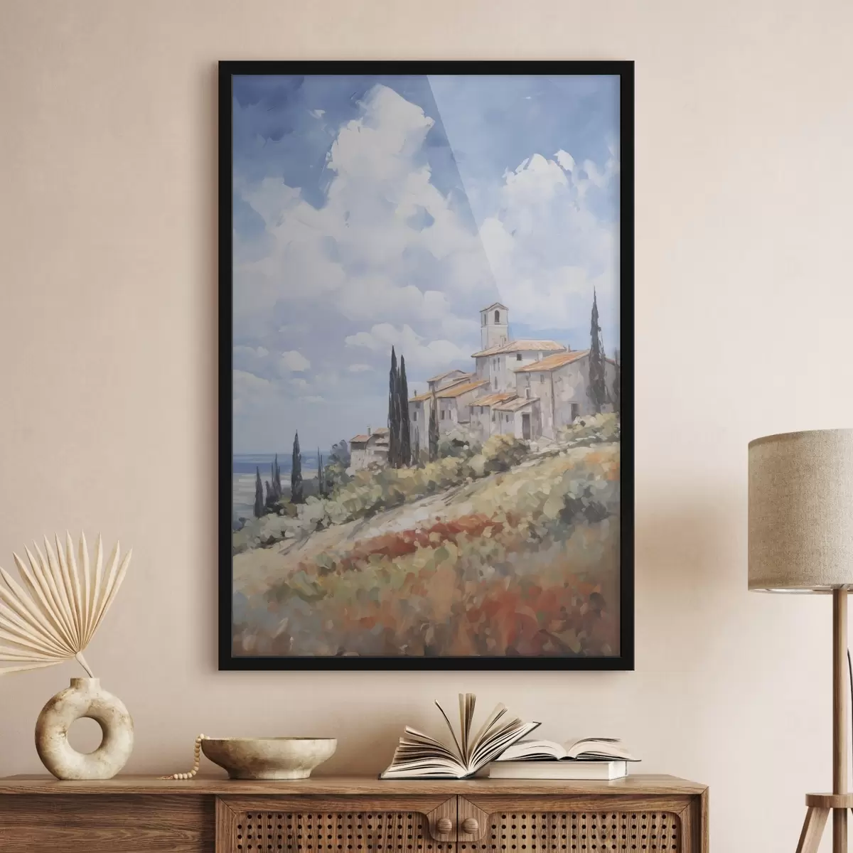 Poster Napodobení venkovské krajiny v malířství f46716