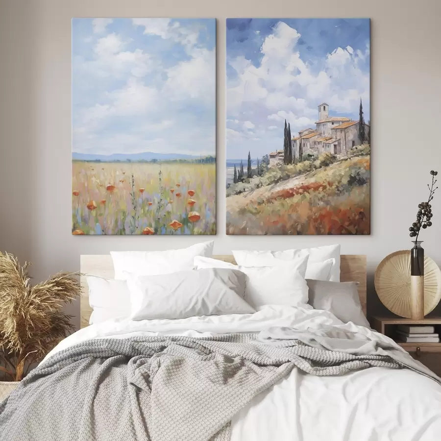 Obraz Napodobení venkovské krajiny v malířství Č. m01018