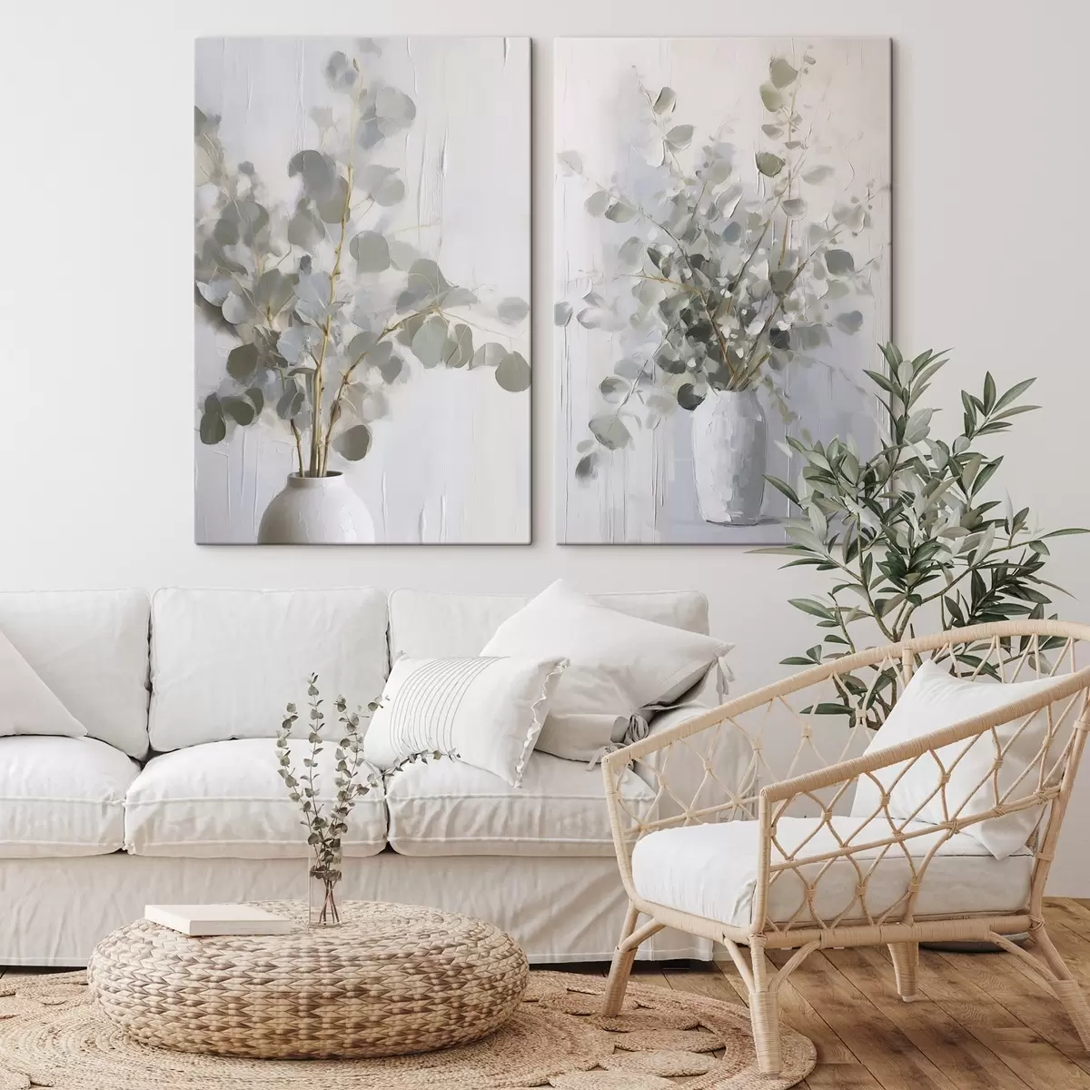 Obraz Imitace malby větviček ve váze Č. m01020