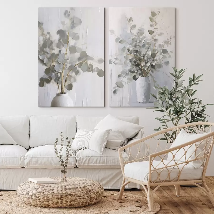 Obraz Imitace malby větviček ve váze Č. m01020