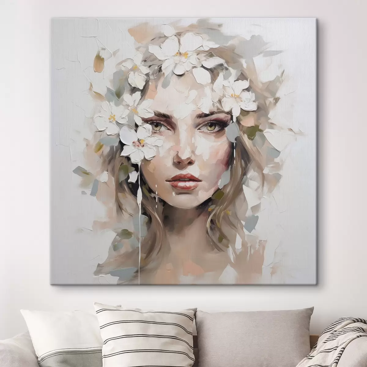 Obraz Abstraktní portrét imitující malbu Č. s46749