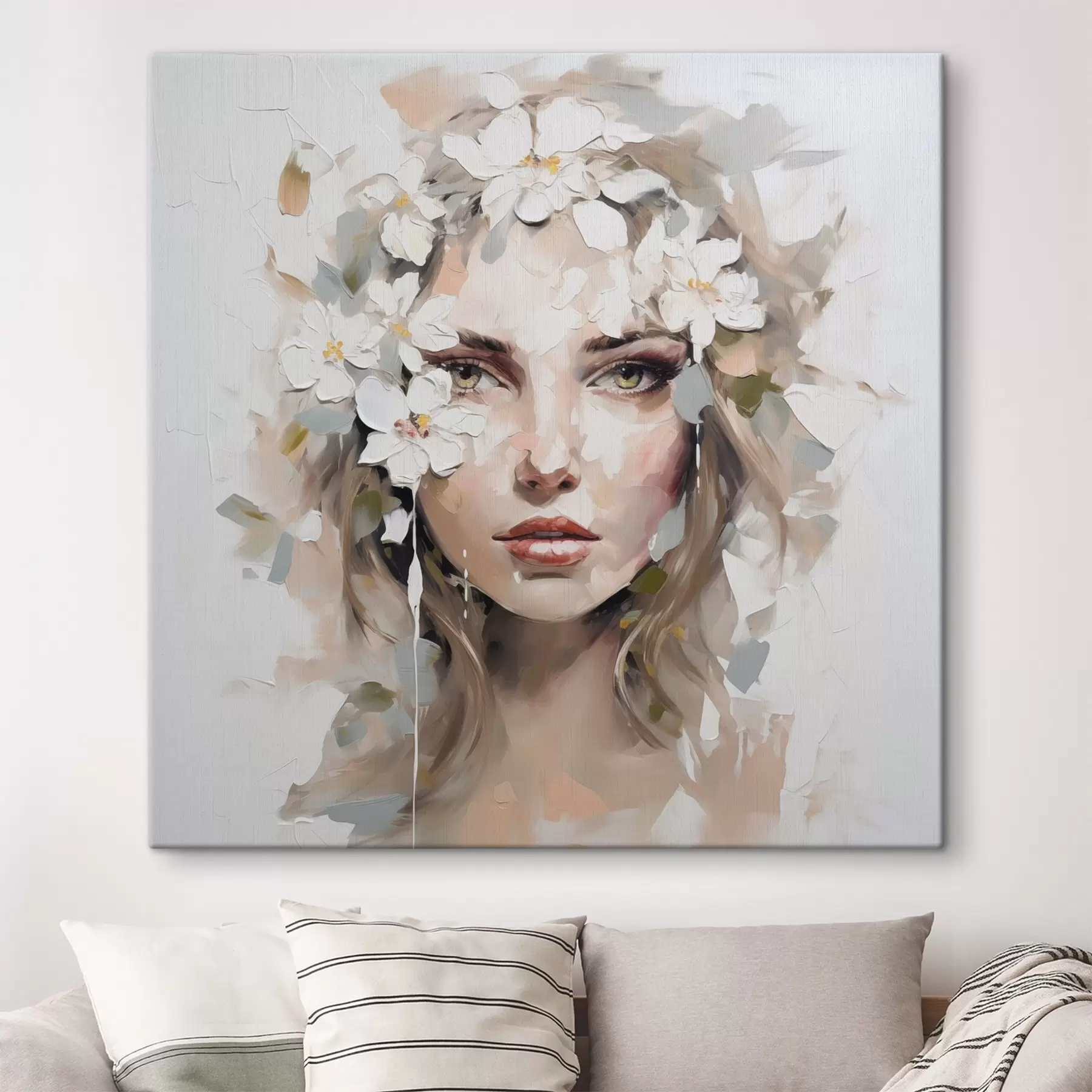 Obraz Abstraktní portrét imitující malbu Č. s46749