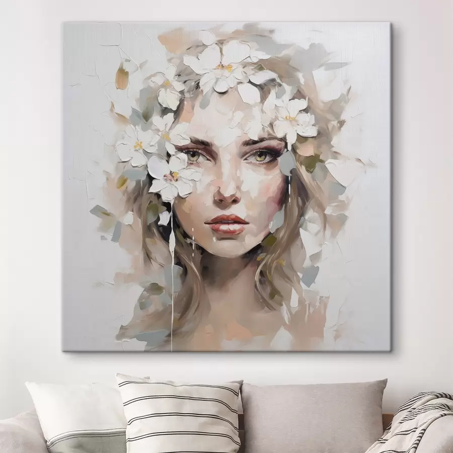 Obraz Abstraktní portrét imitující malbu Č. s46749