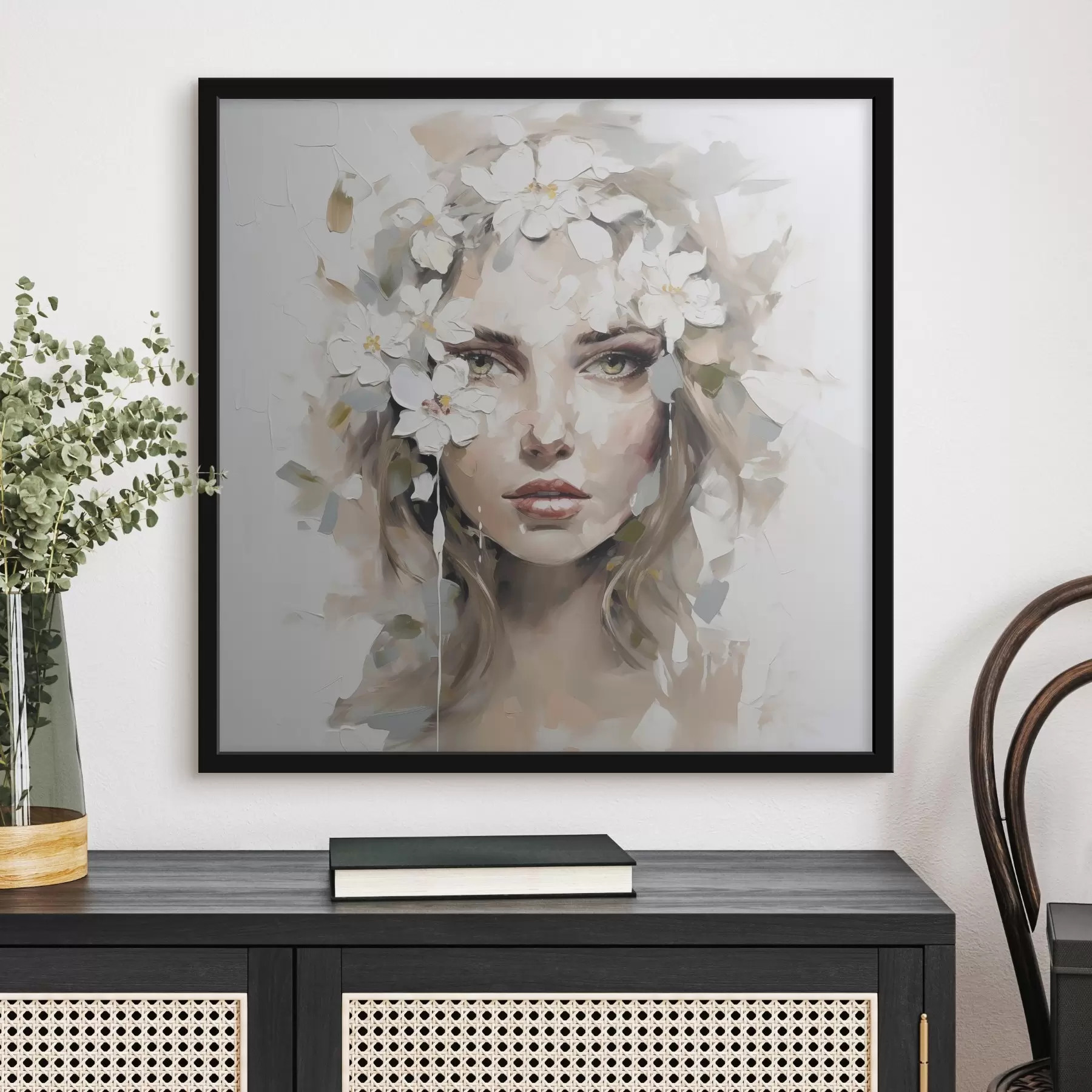 Fototapet Abstraktní portrét imitující malbu f46749