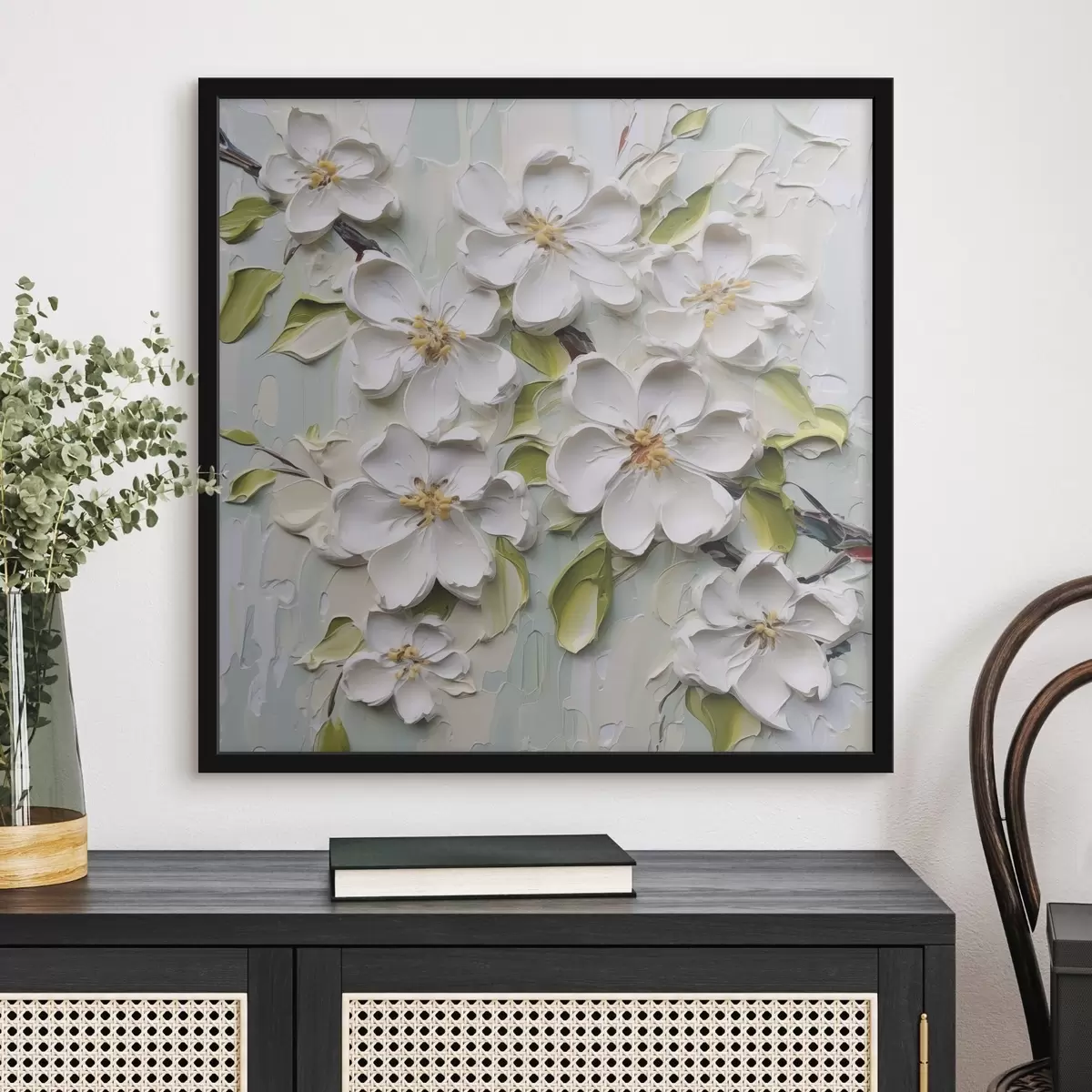 Poster Květiny imitace malby f46754