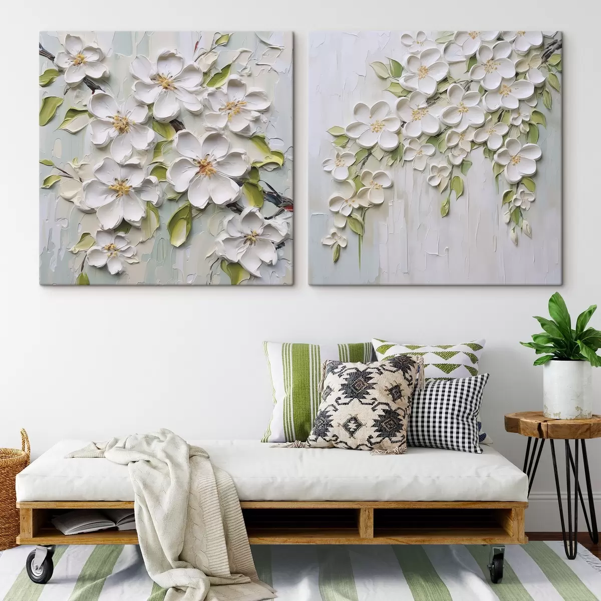 Obraz Abstraktní květiny, imitace malby Č. m01033