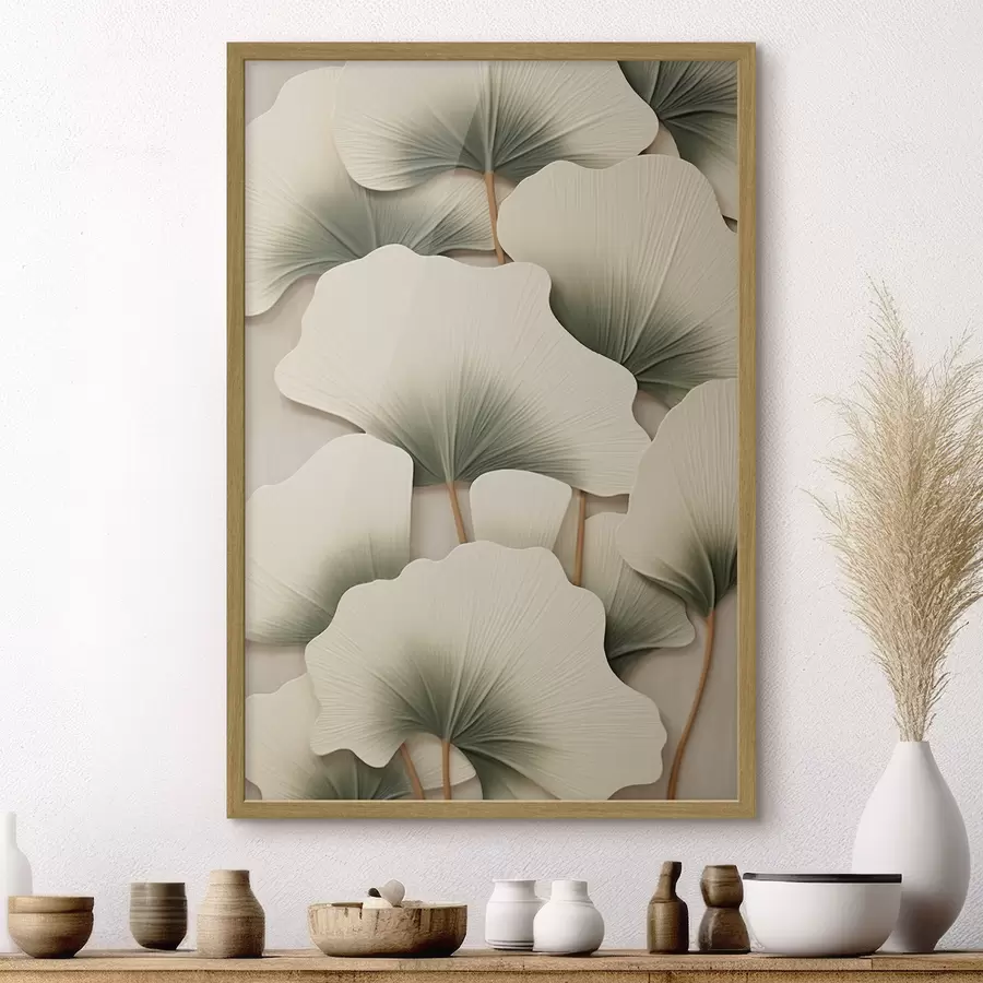 Fototapet Dekorativní listy ginkga f46729