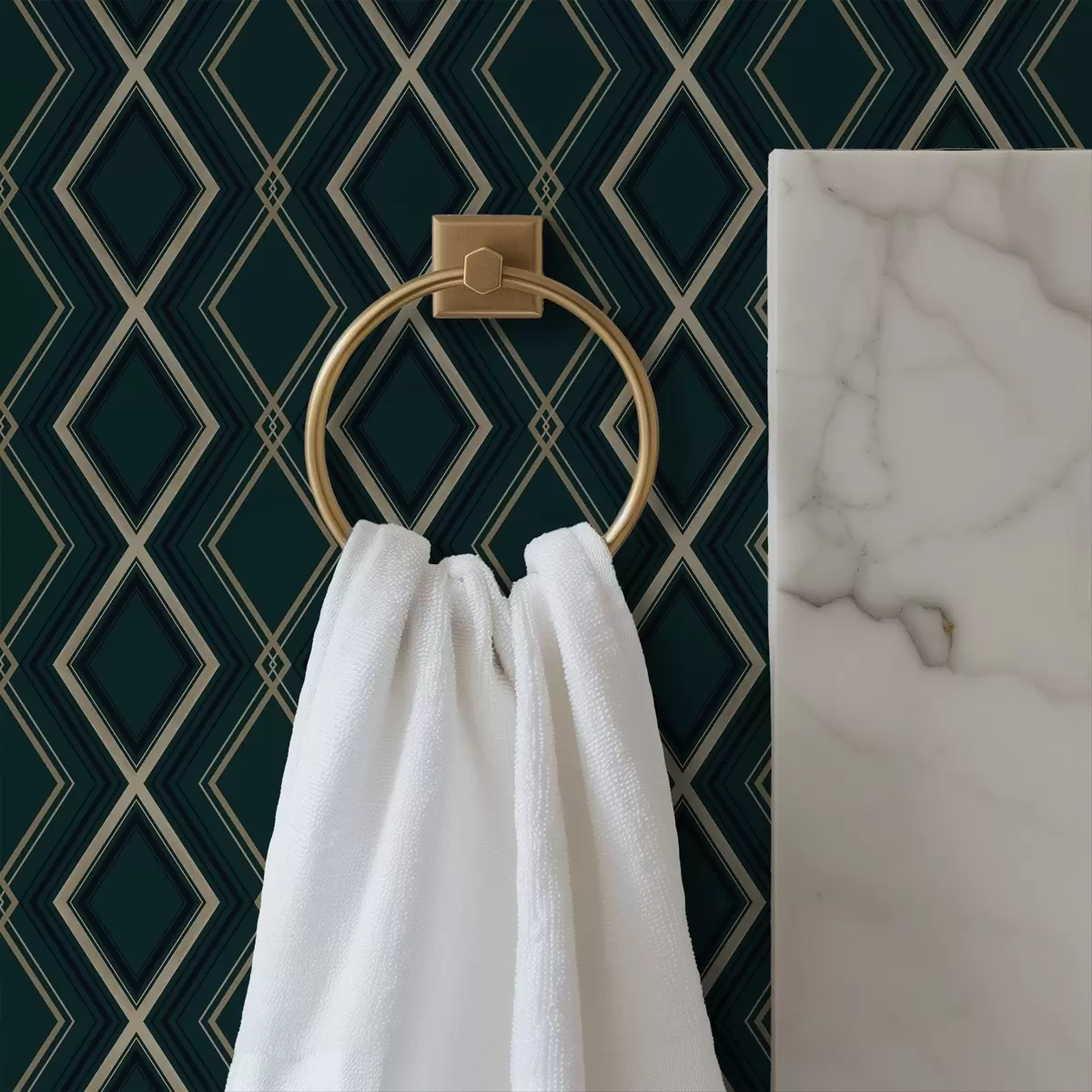 Tapety Tmavě modrozelené pozadí s opakující se diamantovou mřížkou a00975v1