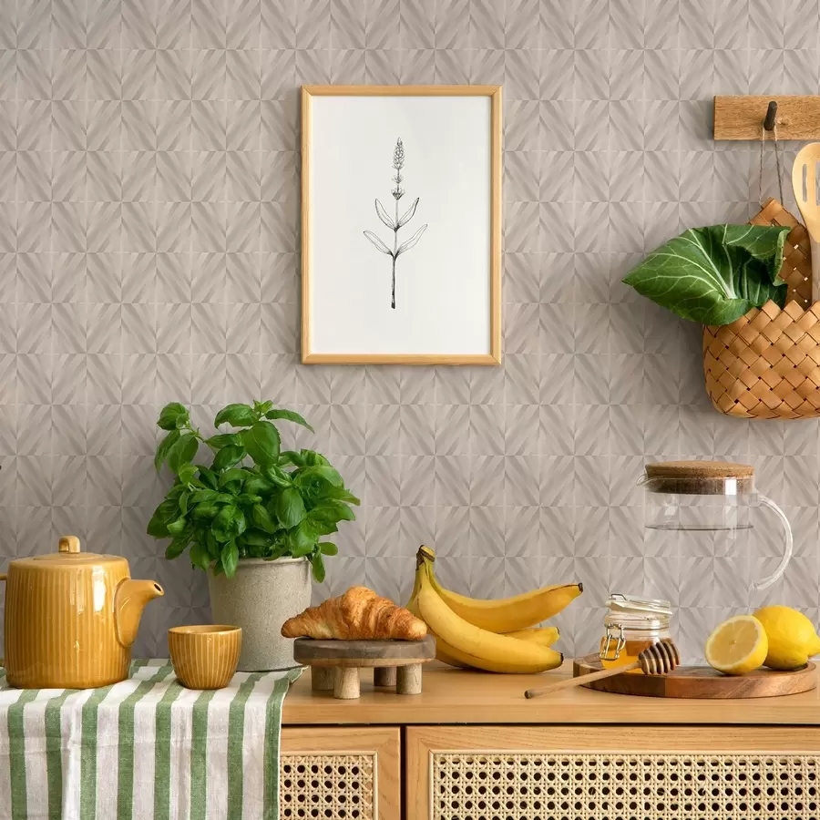 Fototapet Světlé čtverce s protínajícími se jemnými diagonálními tahy a00984