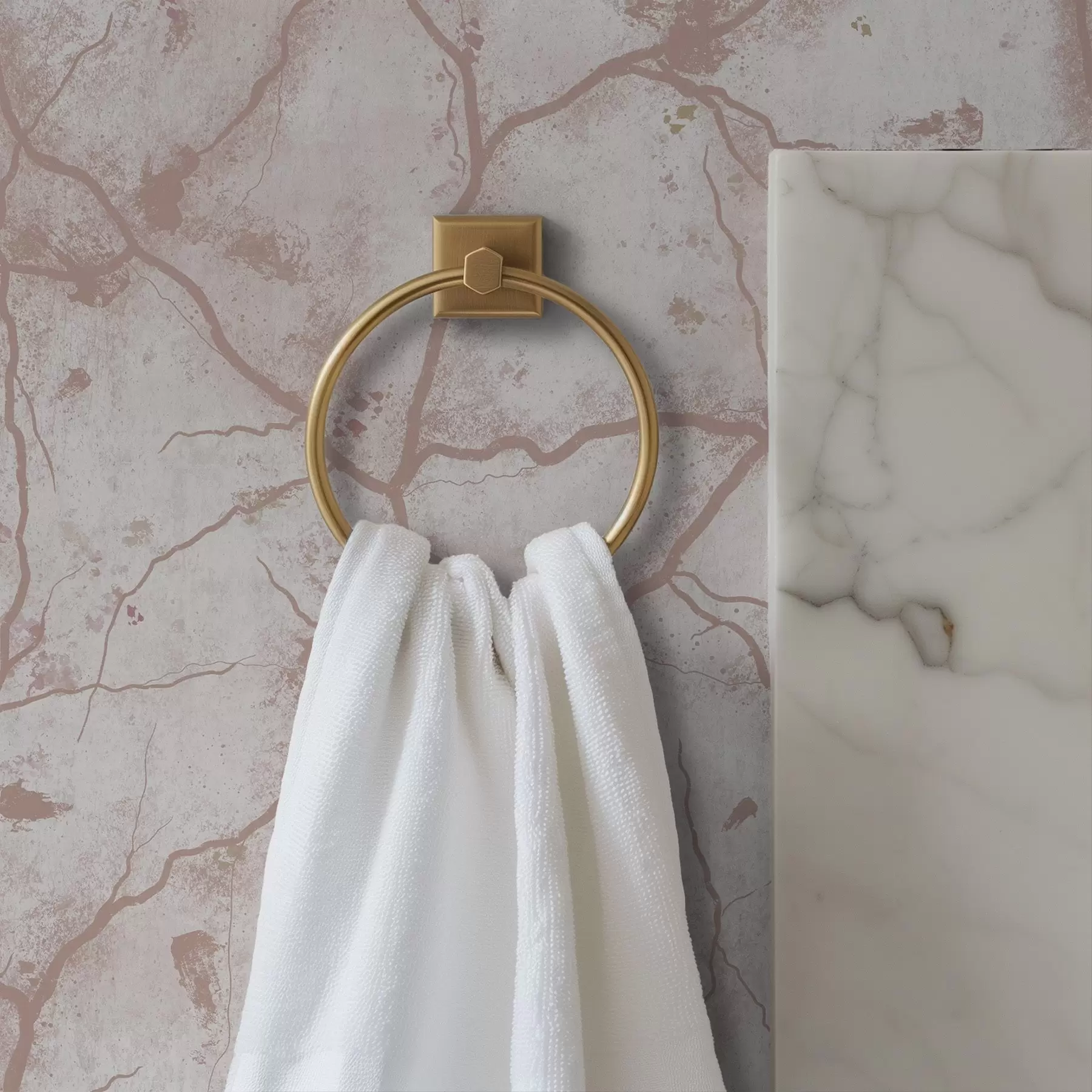 Fototapet Lehký beton s krajkou růžových prasklin a skvrn a00987