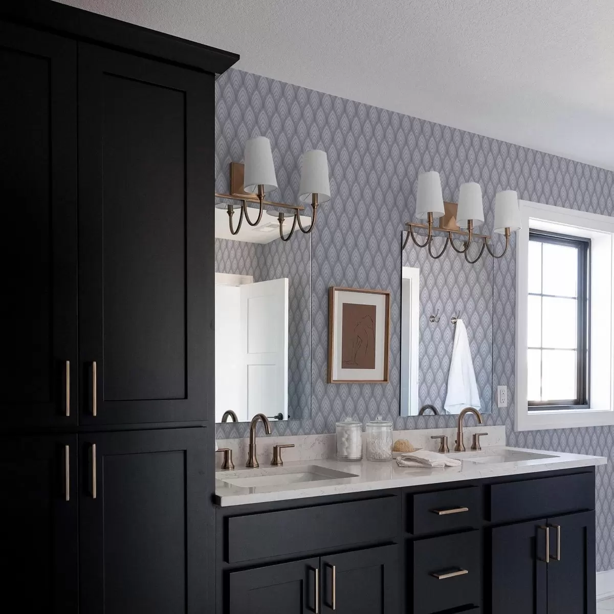 Tapety Objemové oblouky podobné šedé škále s jemným přechodem a00989