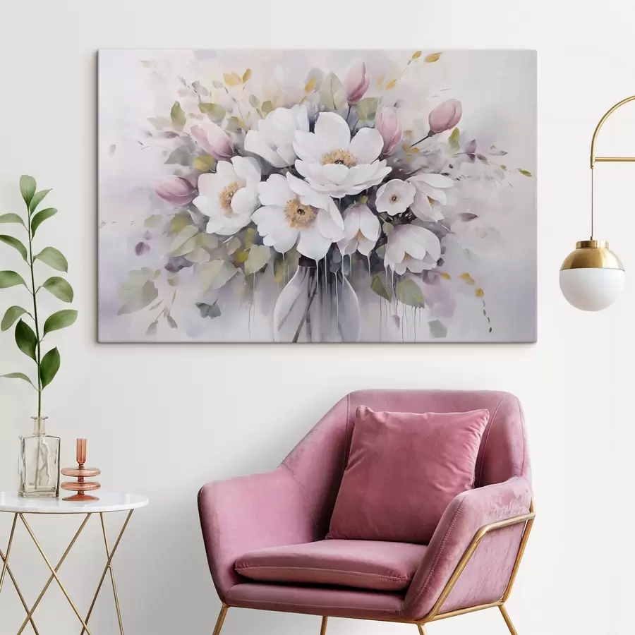 Obraz Květiny ve váze, imitace obrazu Č. s46763