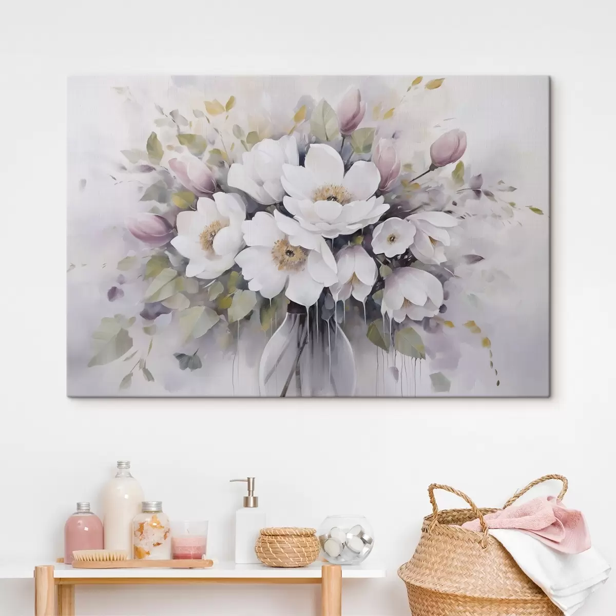 Obraz Květiny ve váze, imitace obrazu Č. s46763