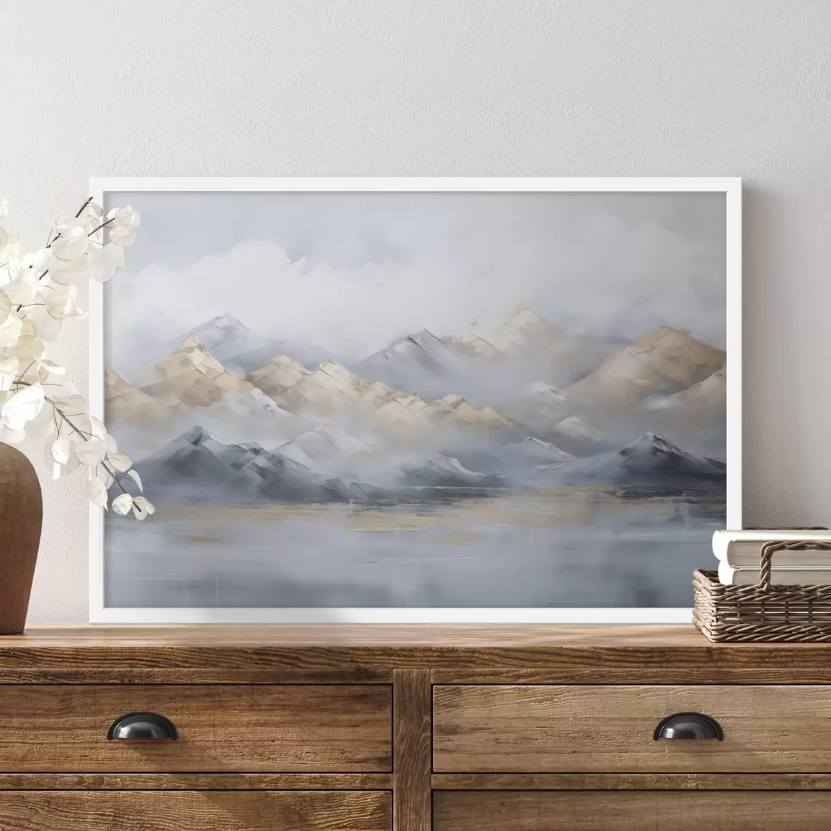 Poster Horská krajina imitace malby f46765