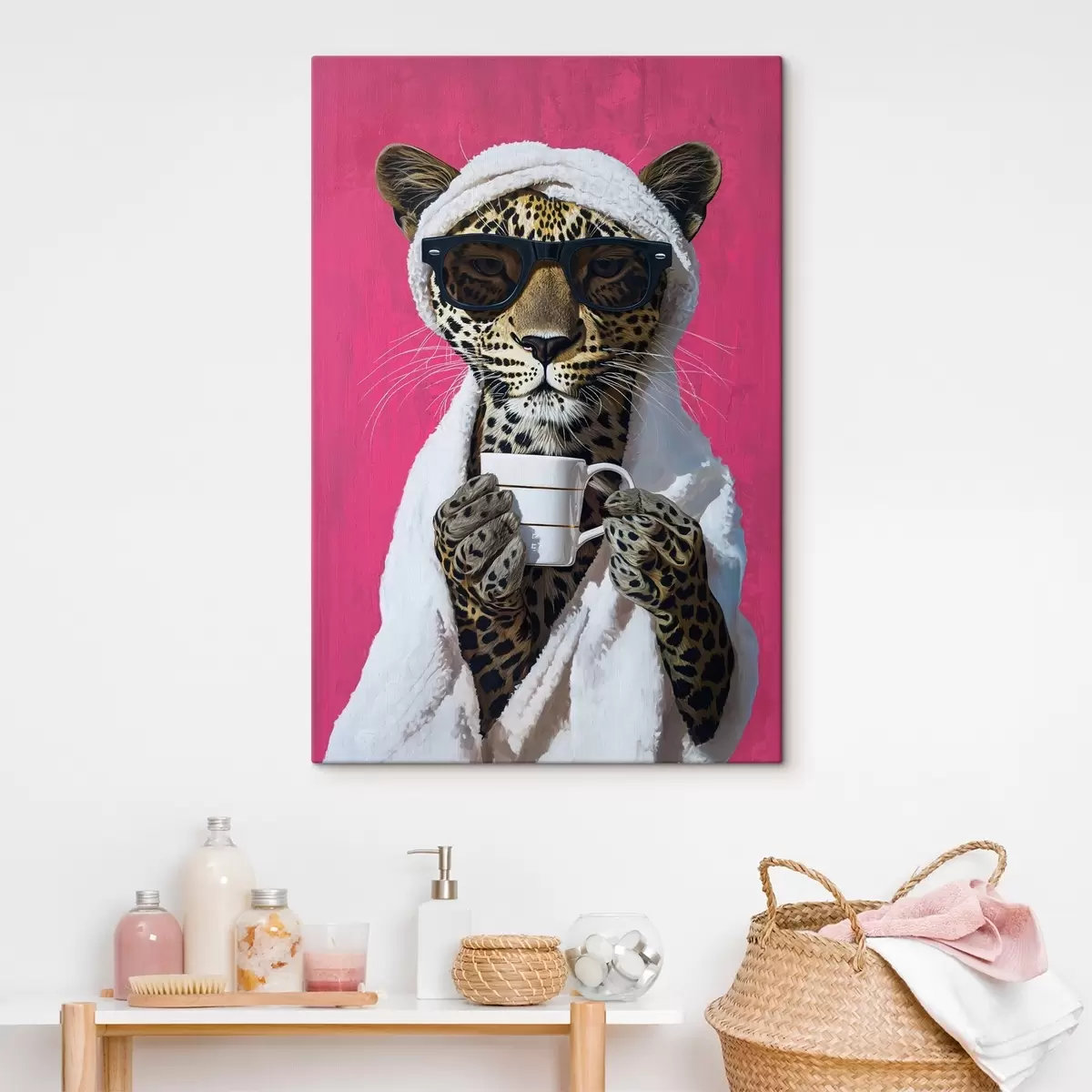Obraz Gepard s kávou Č. s46791