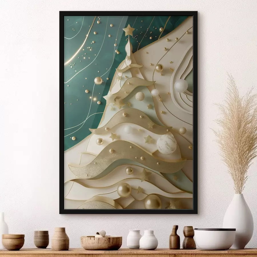 Fototapet vánoční stromek f46795