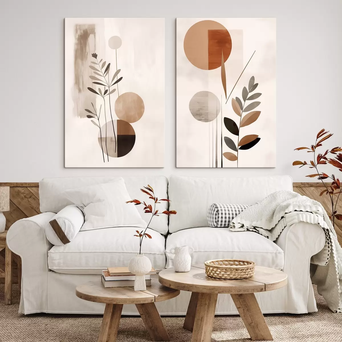 Obraz Abstrakce s rostlinami Č. m01036