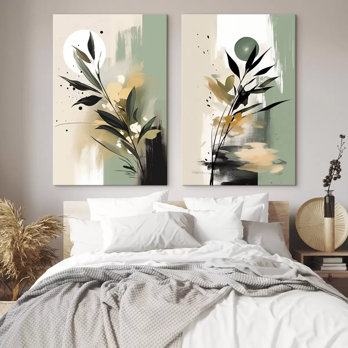 Obraz Abstrakce s rostlinami Č. m01038