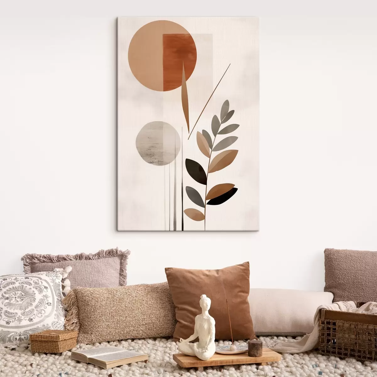 Obraz Abstrakce s rostlinou Č. s46781