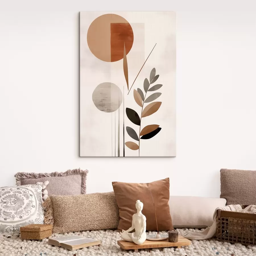 Obraz Abstrakce s rostlinou Č. s46781